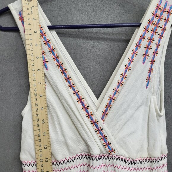 Solitaire‎ Anthropology Maxi Dress Sleeveless Tiered Size XSmall Embroidered NWT - Picture 8 of 8